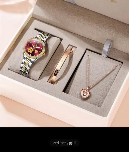 ‎ ساعة يد من نسائية زهور مجوف ، حزام يوبيل مقاوم ل...