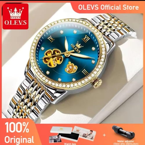 ‎ ساعة يد من نسائية زهور مجوف ، حزام يوبيل مقاوم ل...