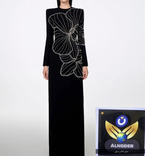 فساتين سهرة مع غمد جوهرة ، اكتساح وفرشاة ، قطيفة م...