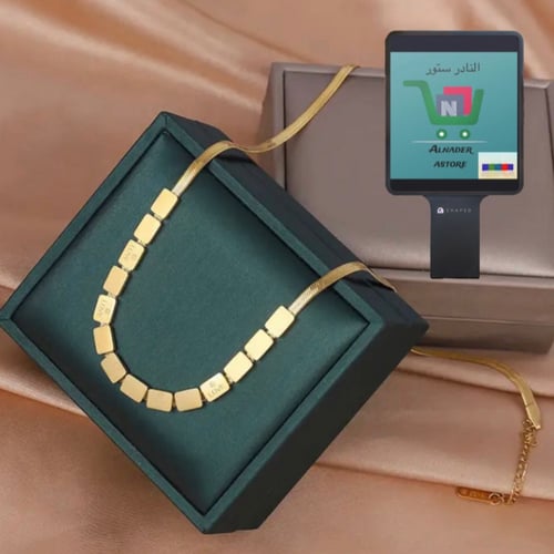 سوار ذهبيlove + قلادة هدية love سوار فام التيتانيو...