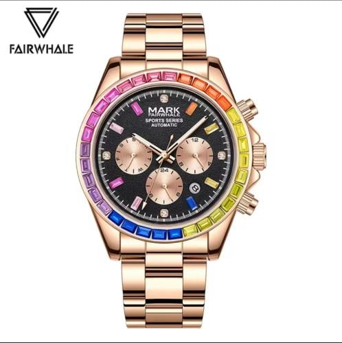ساعة Fairwhale FW-6009 Rose أوتوماتيك للرجال – ستا...