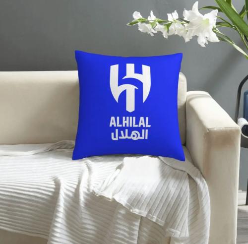 وسادة بشعار نادي الهلال لديكور المنزل والأريكة وال...