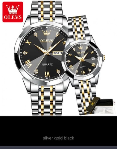 طقم الساعات العصرية مع المؤشرات الرومانية ونافذة ا...