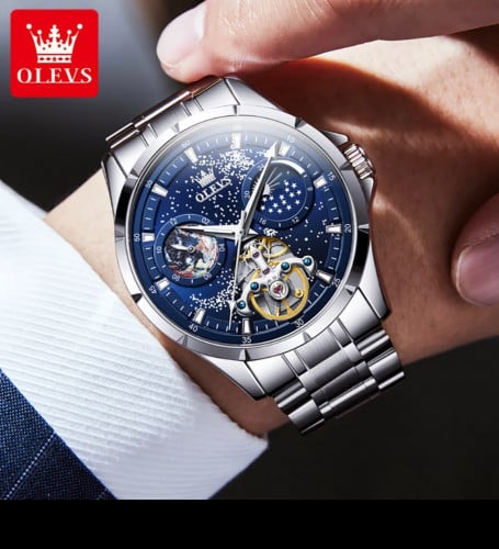 Olevs الأصلي الرجال التلقائي الساعات الميكانيكية ا...