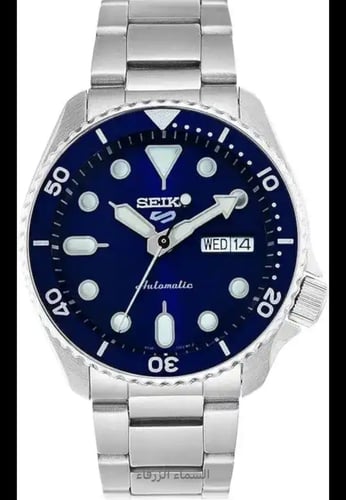 ساعة سيكو أنالوج للرجال مع حزام من الفولاذ المقاوم...