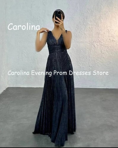 فستان سهرة نسائي من الشيفون بتصميم عصري وأنيق