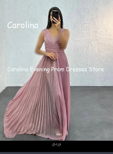 فستان سهرة نسائي من الشيفون بتصميم عصري وأنيق