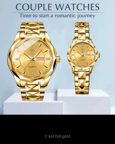 طقم ساعات بن بوند كوارتز مقاومة للماء من الفولاذ ا...