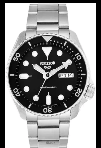 ساعة سيكو أنالوج للرجال مع حزام من الفولاذ المقاوم...