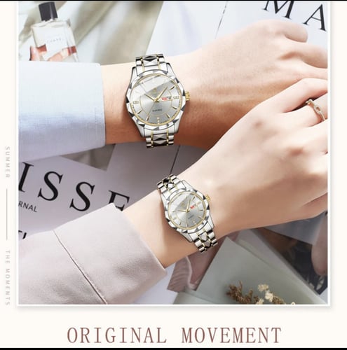 طقم ساعات بن بوند كوارتز مقاومة للماء من الفولاذ ا...