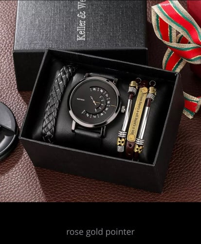 ساعة معصم كوارتز إبداعية من الجلد ساعة هدايا أصلية...