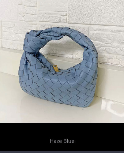 حقيبة يد فاخرة جديدة Nuleez المنسوجة متماسكة من جل...