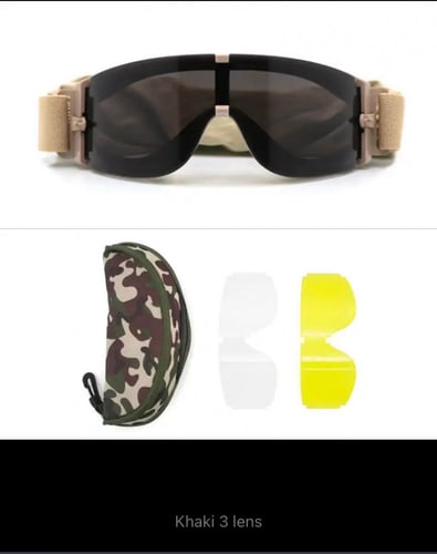 نظارة واقية لخوذة الجيش X800 بنظارات قوات خاصة تكت...