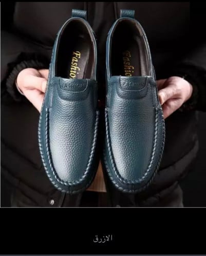 حذاء الجلد المجوف والناعم