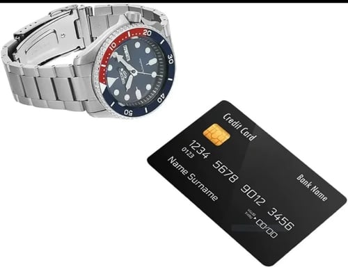 ساعة سيكو أنالوج للرجال مع حزام من الفولاذ المقاوم...