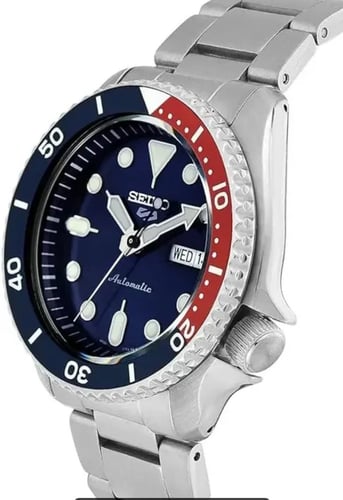 ساعة سيكو أنالوج للرجال مع حزام من الفولاذ المقاوم...