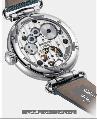 ساعة اليد الميكانيكية من النورس توربيون للنساء ، ا...