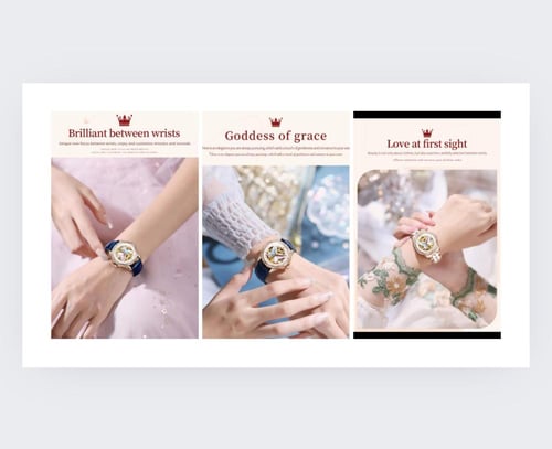 ساعة نسائية فاخرة ماركة OLEVS الميكانيكية التلقائي...