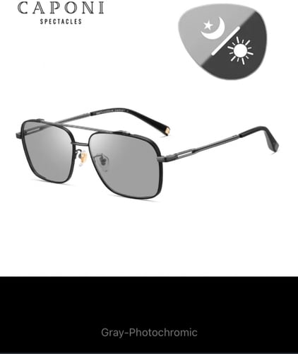 نظارات CAPONI التيتانيوم النقي النظارات الرجاليه ا...