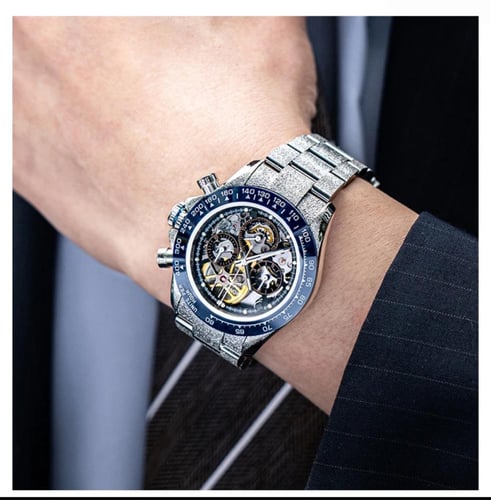 ساعة كرونوسارت كرونوغراف ميكانيكية أوتوماتيكية للر...