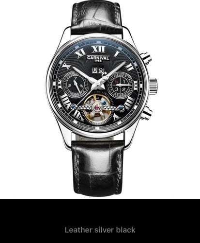 كرنفال-الأصلي توربيون ساعة للرجال ، مقاوم للماء ،...