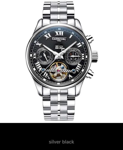 كرنفال-الأصلي توربيون ساعة للرجال ، مقاوم للماء ،...