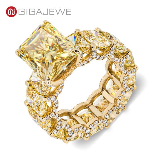 خاتم من الذهب الأصفر مجوهرات GIGAJEWE مويسانيتي