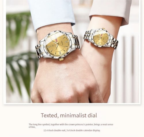 طقم ساعات بن بوند كوارتز مقاومة للماء من الفولاذ ا...