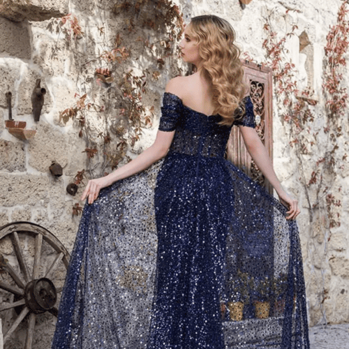 فساتين سهرة طويلة من YQLNNE مجموعة جديدة باللون ال...