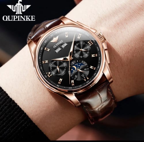 ‏OUPINKE ساعات رجالية العلامة التجارية الأعلى ساعا...