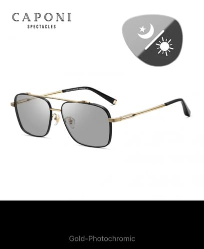 نظارات CAPONI التيتانيوم النقي النظارات الرجاليه ا...