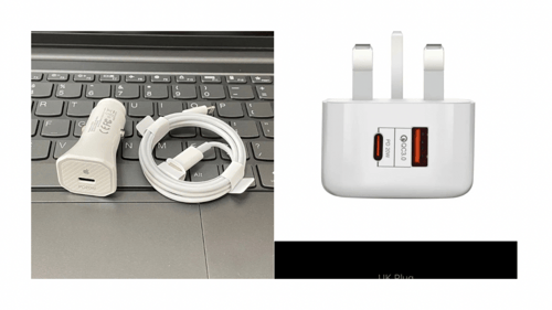 الاصلي شاحن سيارة +كيبل شحن +شاحن جدراي