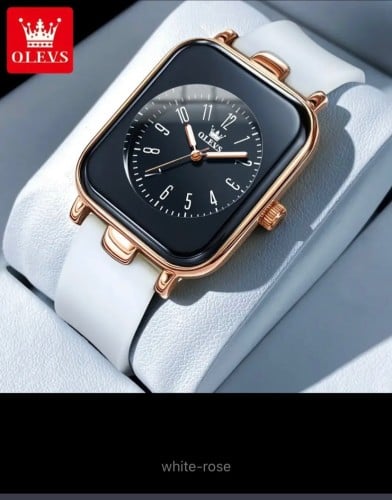 ‏OLEVS ساعة يد كوارتز أنيقة بسيطة للنساء ، مقاوم ل...