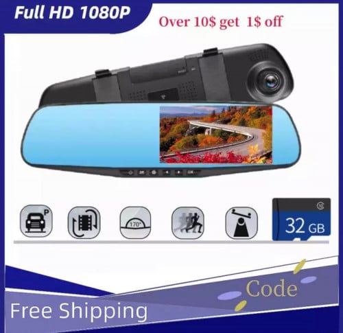 1080P كامل HD كاميرا أمامية للسيارات مرآة الرؤية ا...