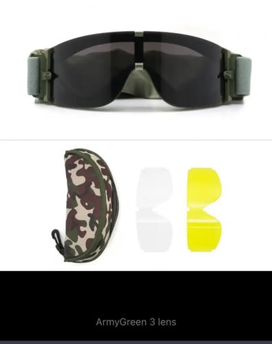 نظارة واقية لخوذة الجيش X800 بنظارات قوات خاصة تكت...