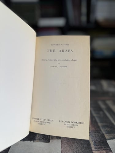 “THE ARABS “Joseph Malone