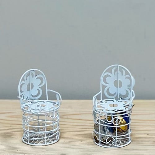 توزيعات مناسبات كرسي ابيض 12 حبة