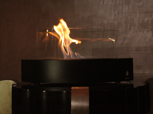 مدفأه طاولة Table unit with Curved glass