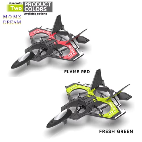 طائرة درون حربي وسط مع جهاز تحكم عن بُعد .