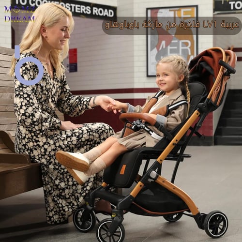 عربية أطفال LV1 قابلة للطي وخفيفة للسفر بالطائرة م...