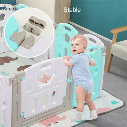 حاجز لعب للأطفال آمن وقابل للطي ، محبس أطفال مثالي...