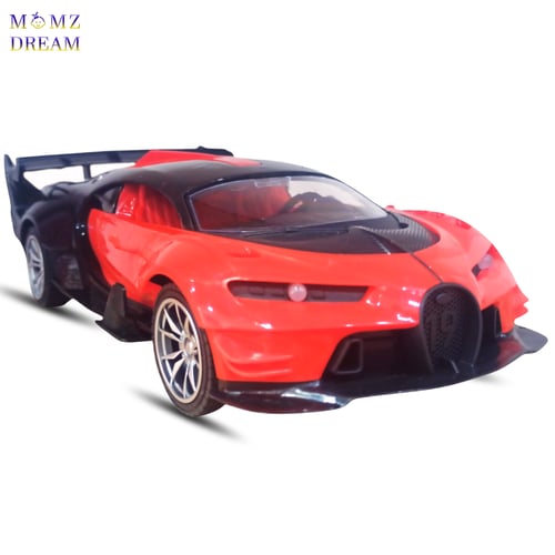 سيارة سباق بوجاتي مع جهاز تحكم عن بعد للأطفال.