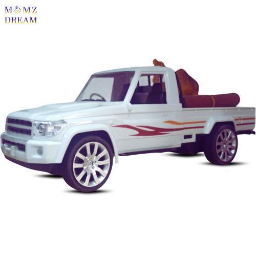 سيارة شاص كبير يحمل جمل مع جهاز تحكم عن بعد للأطفا...