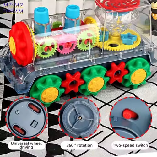 لعبة قطار شفاف مع أصوات وإضاءة ليد و حركة دوران 36...
