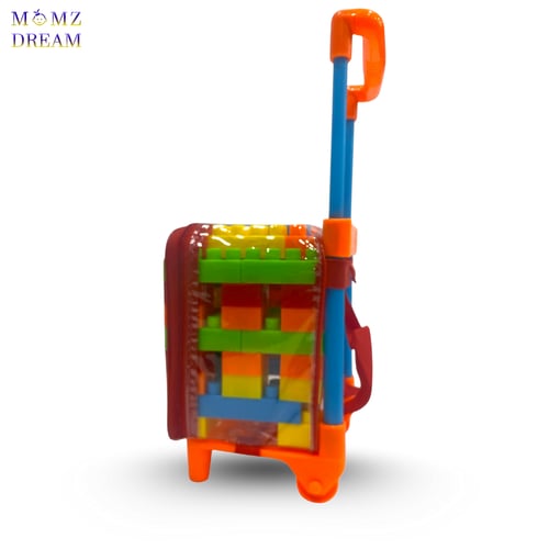 شنطة مكعبات بناء تحتوي على 62 قطعة بحجم وسط.