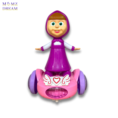 لعبة ماشا مع أصوات وإضاءة ليد و حركة دوران 360 درج...