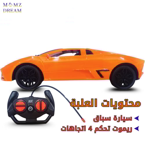سيارة سباق مع جهاز تحكم عن بعد للأطفال.