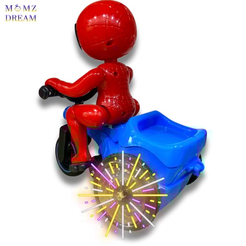 لعبة دباب سبايدر مان مع أصوات وإضاءة ليد و حركة دو...