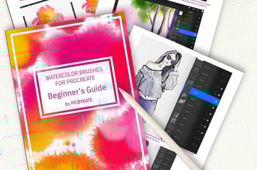 فرش بروكرييت | 50 فرشاة ألوان مائية