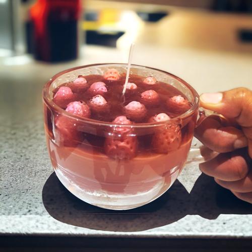 تشيز كيك فراولة شموع معطرة